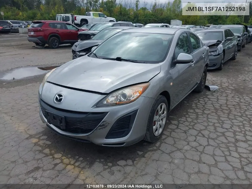 2010 Mazda Mazda3 VIN: JM1BL1SF7A1252198 Lot: 12103878