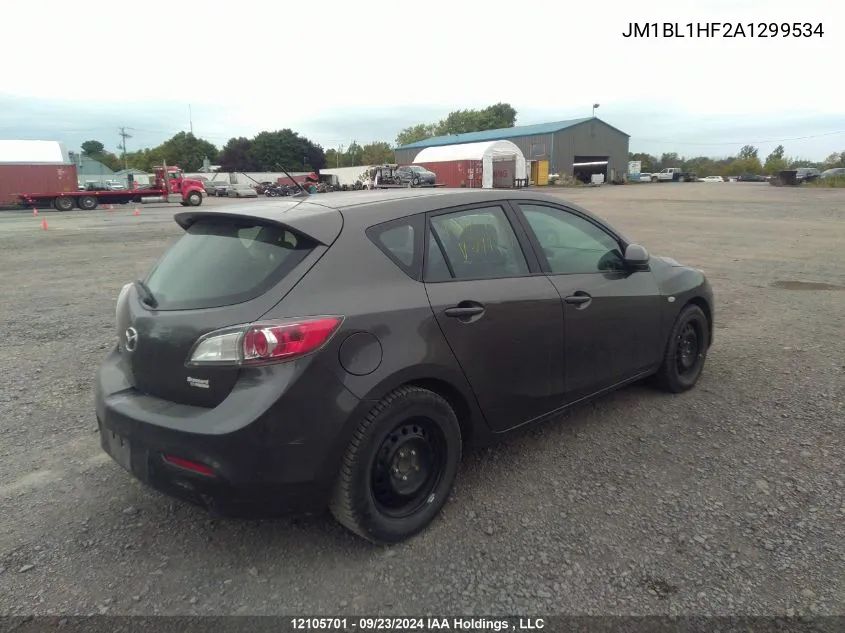 2010 Mazda Mazda3 VIN: JM1BL1HF2A1299534 Lot: 12105701