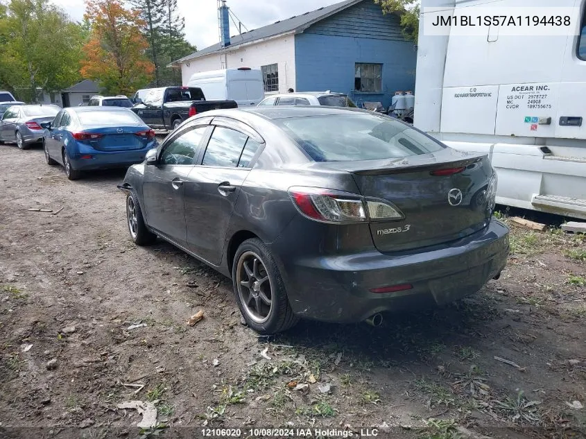 2010 Mazda Mazda3 VIN: JM1BL1S57A1194438 Lot: 12106020