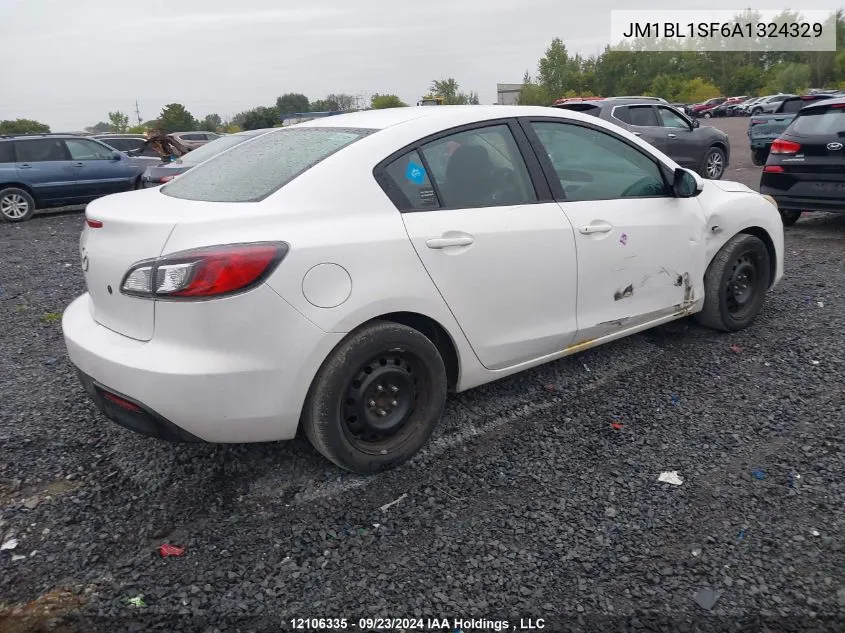 2010 Mazda Mazda3 VIN: JM1BL1SF6A1324329 Lot: 12106335