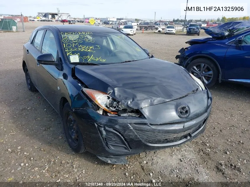 2010 Mazda Mazda3 VIN: JM1BL1HF2A1325906 Lot: 12107348