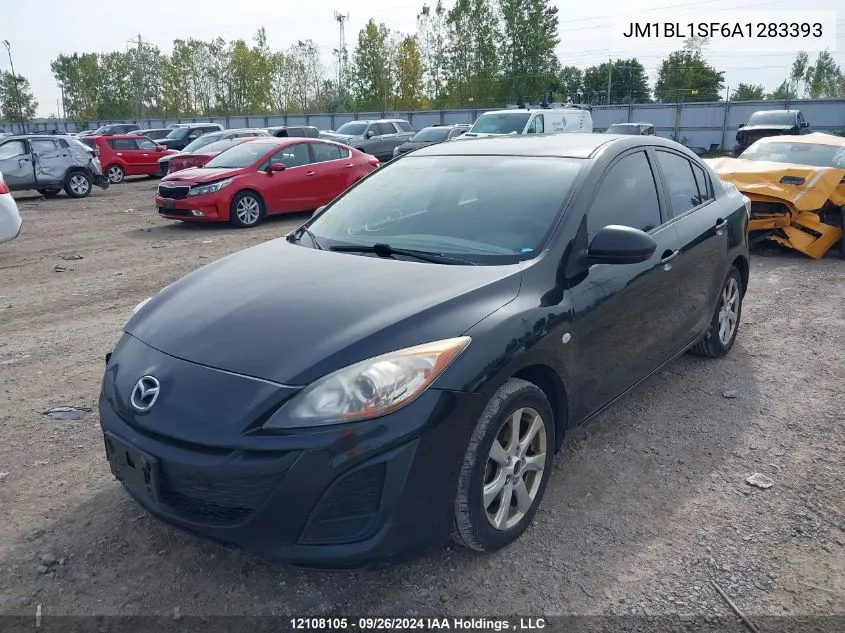 2010 Mazda Mazda3 VIN: JM1BL1SF6A1283393 Lot: 12108105