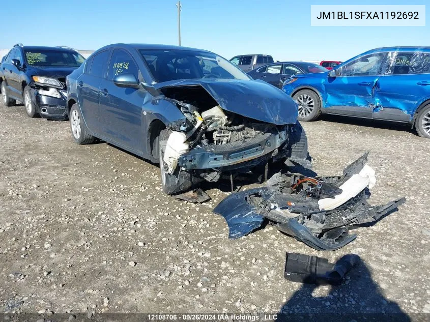 2010 Mazda Mazda3 VIN: JM1BL1SFXA1192692 Lot: 12108706