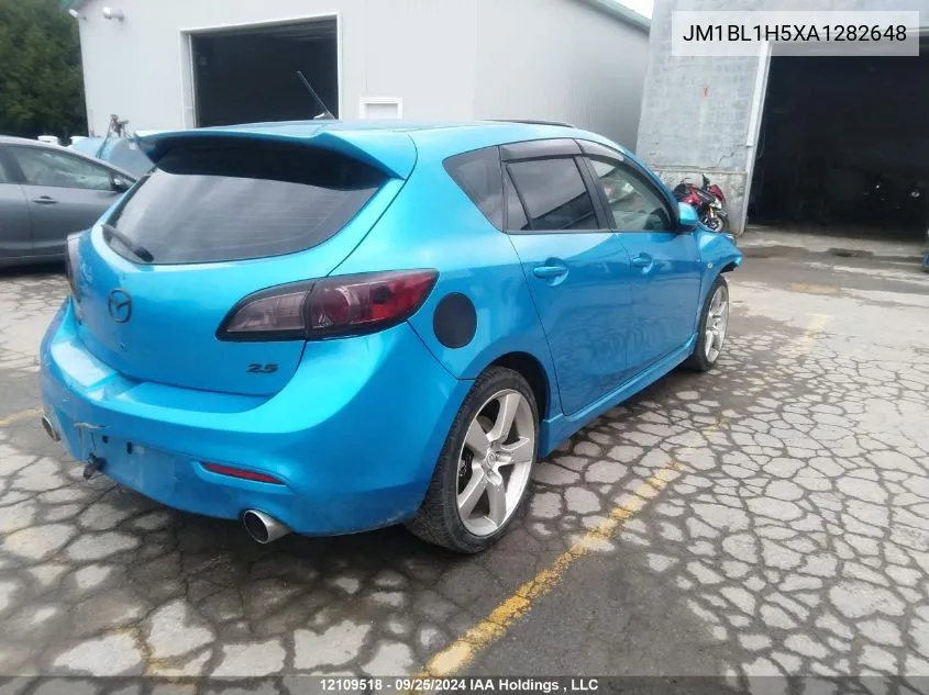 2010 Mazda Mazda3 VIN: JM1BL1H5XA1282648 Lot: 12109518