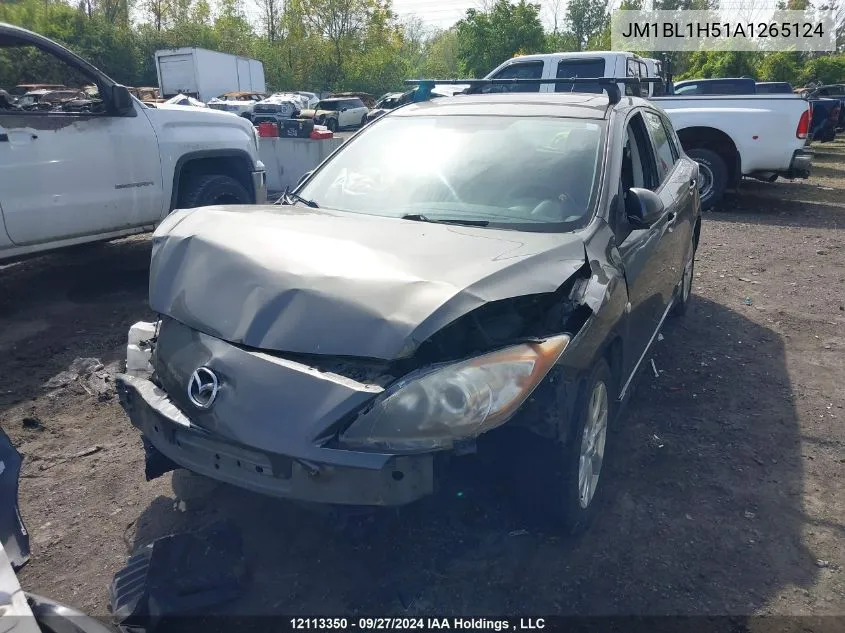 2010 Mazda Mazda3 VIN: JM1BL1H51A1265124 Lot: 12113350