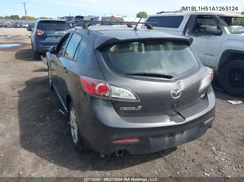 2010 Mazda Mazda3 VIN: JM1BL1H51A1265124 Lot: 12113350