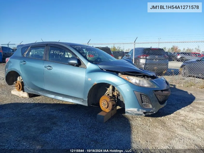 2010 Mazda Mazda3 VIN: JM1BL1H54A1271578 Lot: 12115544