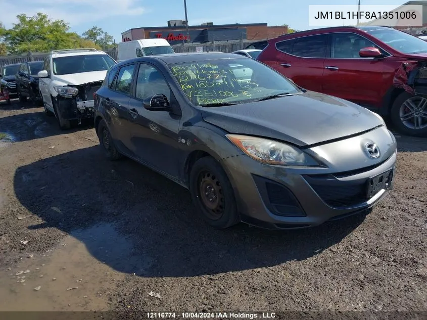 2010 Mazda 3 I VIN: JM1BL1HF8A1351006 Lot: 12116774