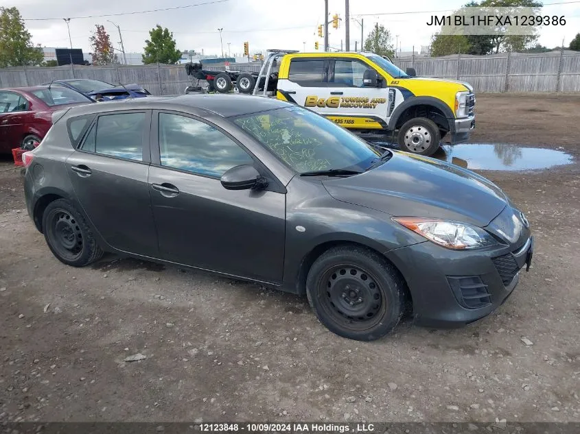 2010 Mazda Mazda3 VIN: JM1BL1HFXA1239386 Lot: 12123848