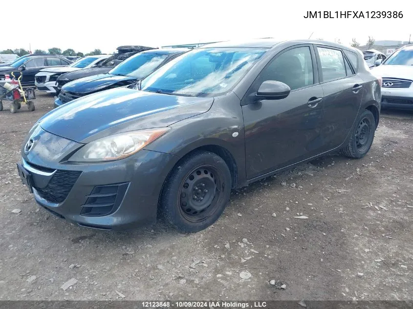 2010 Mazda Mazda3 VIN: JM1BL1HFXA1239386 Lot: 12123848