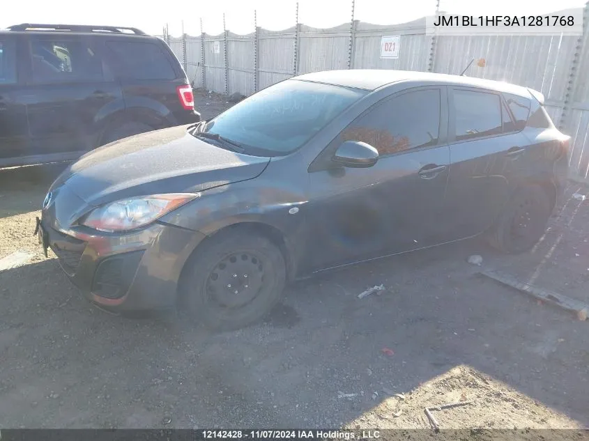 2010 Mazda Mazda3 VIN: JM1BL1HF3A1281768 Lot: 12142428