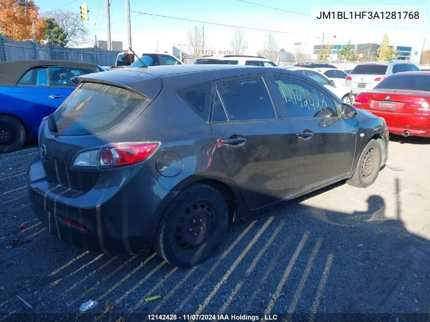 2010 Mazda Mazda3 VIN: JM1BL1HF3A1281768 Lot: 12142428