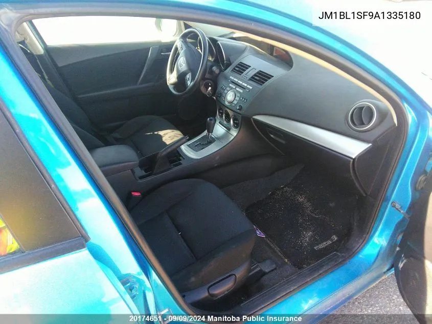 JM1BL1SF9A1335180 2010 Mazda Mazda3 Gs