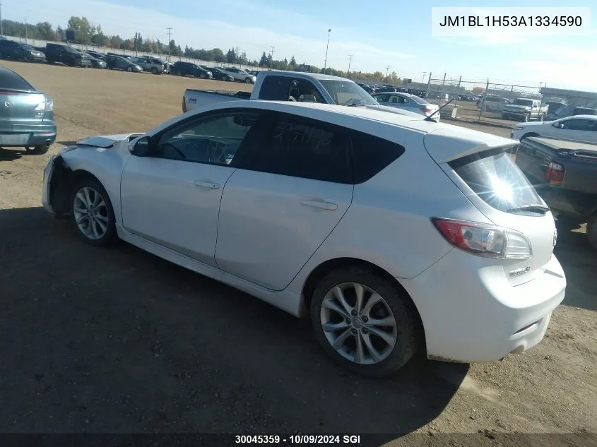 2010 Mazda 3 S VIN: JM1BL1H53A1334590 Lot: 30045359