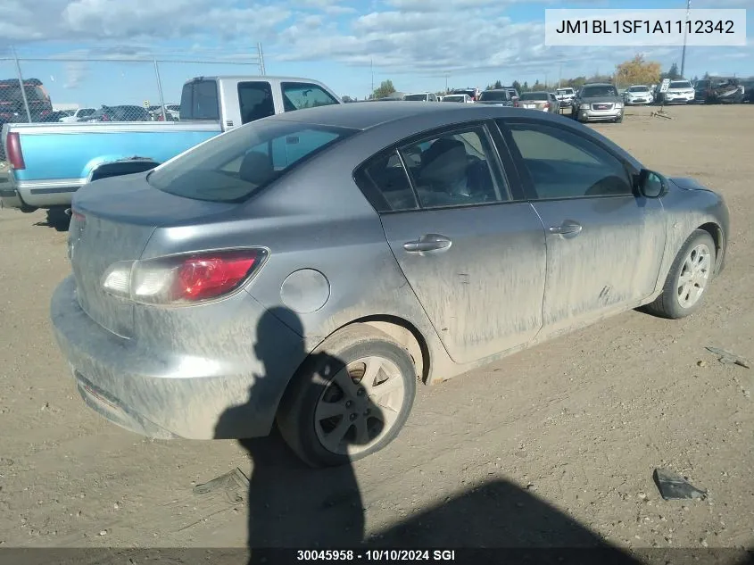 2010 Mazda 3 I VIN: JM1BL1SF1A1112342 Lot: 30045958