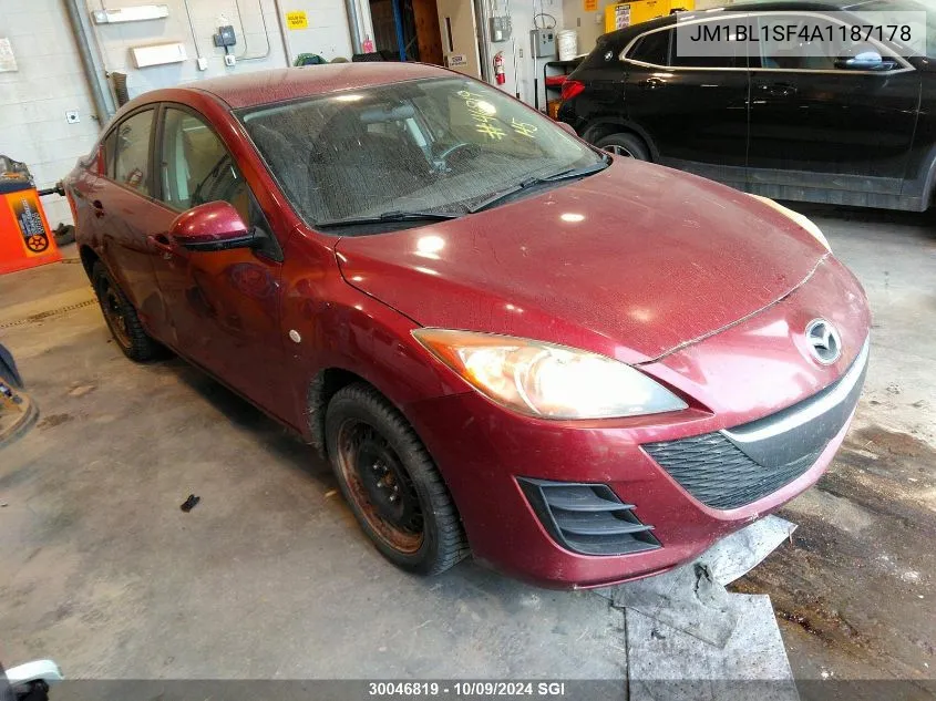 JM1BL1SF4A1187178 2010 Mazda 3 I