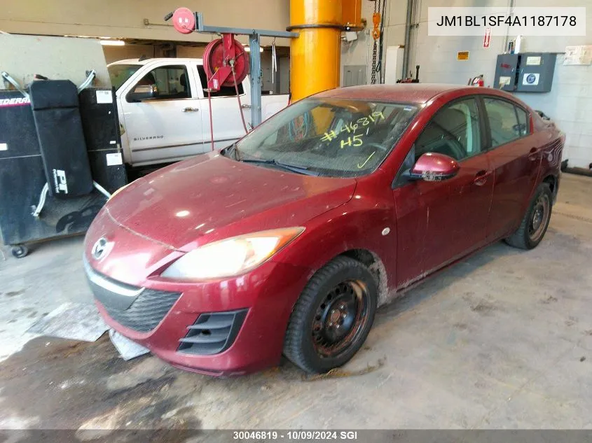 JM1BL1SF4A1187178 2010 Mazda 3 I