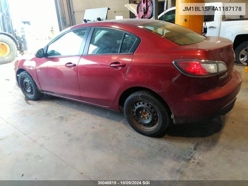 2010 Mazda 3 I VIN: JM1BL1SF4A1187178 Lot: 30046819