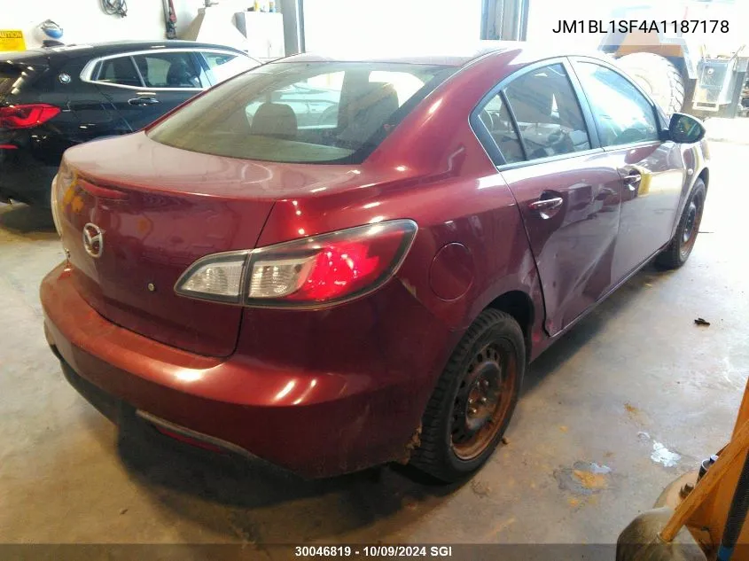 JM1BL1SF4A1187178 2010 Mazda 3 I