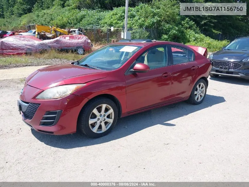 2010 Mazda Mazda3 I Touring VIN: JM1BL1SG7A1156760 Lot: 40000376