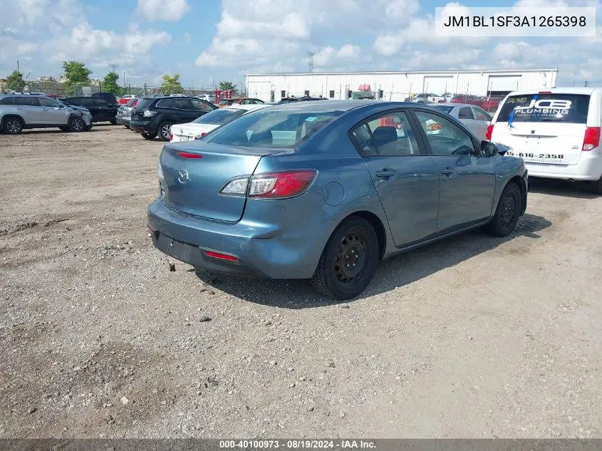 JM1BL1SF3A1265398 2010 Mazda Mazda3 I Touring