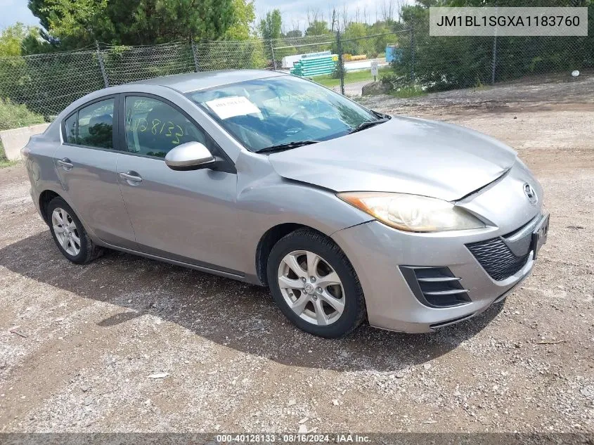 2010 Mazda Mazda3 I Touring VIN: JM1BL1SGXA1183760 Lot: 40128133