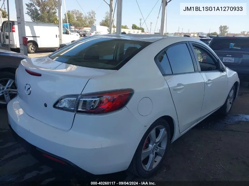 JM1BL1SG1A1270933 2010 Mazda Mazda3 I Sport