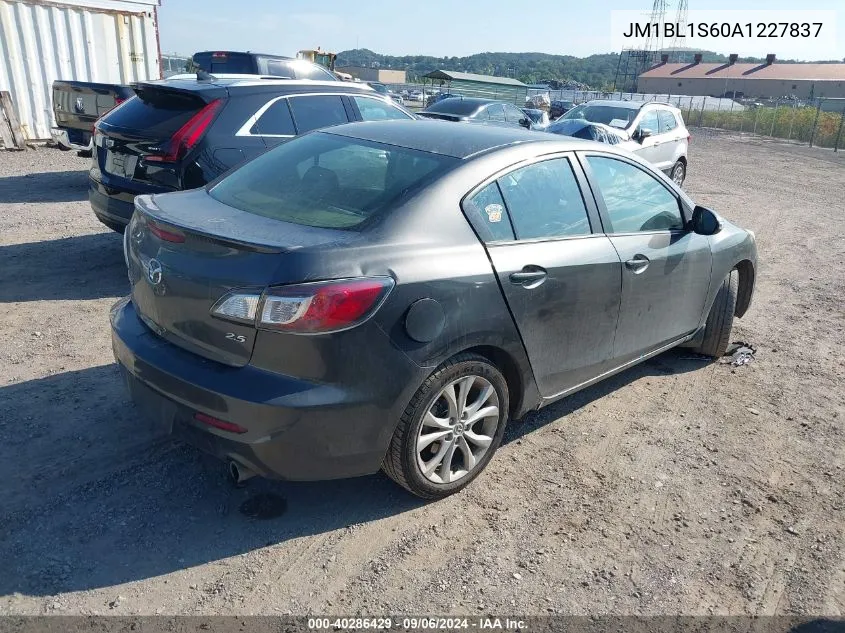 2010 Mazda Mazda3 S Sport VIN: JM1BL1S60A1227837 Lot: 40286429