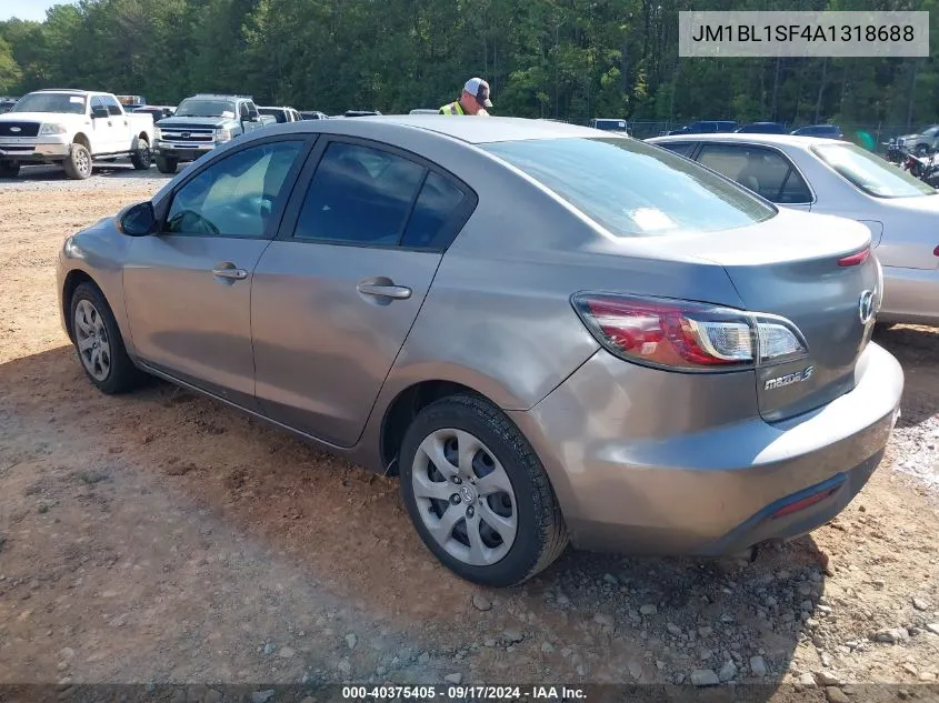 2010 Mazda Mazda3 I Sport VIN: JM1BL1SF4A1318688 Lot: 40375405