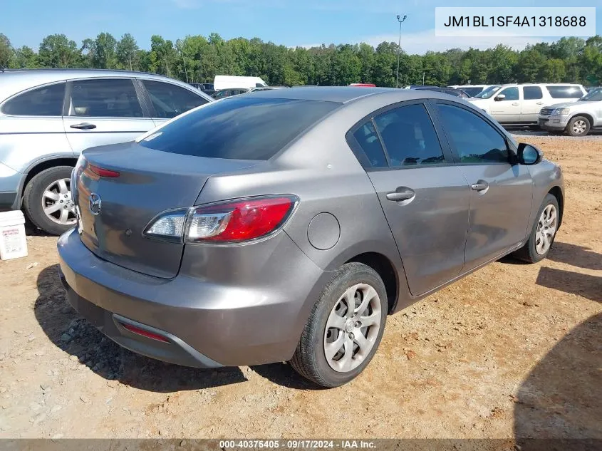 2010 Mazda Mazda3 I Sport VIN: JM1BL1SF4A1318688 Lot: 40375405