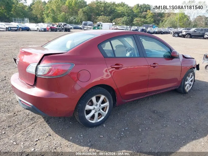 2010 Mazda Mazda3 I Touring VIN: JM1BL1SG8A1181540 Lot: 40388298