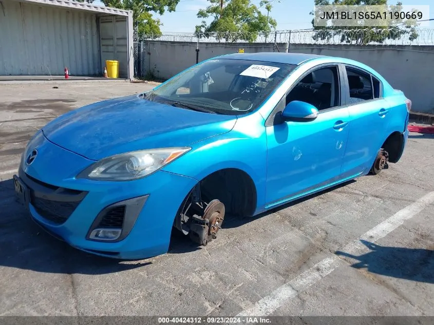 2010 Mazda Mazda3 S Grand Touring VIN: JM1BL1S65A1190669 Lot: 40424312