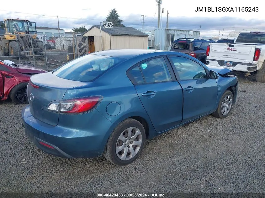 2010 Mazda Mazda3 I Sport VIN: JM1BL1SGXA1165243 Lot: 40429433