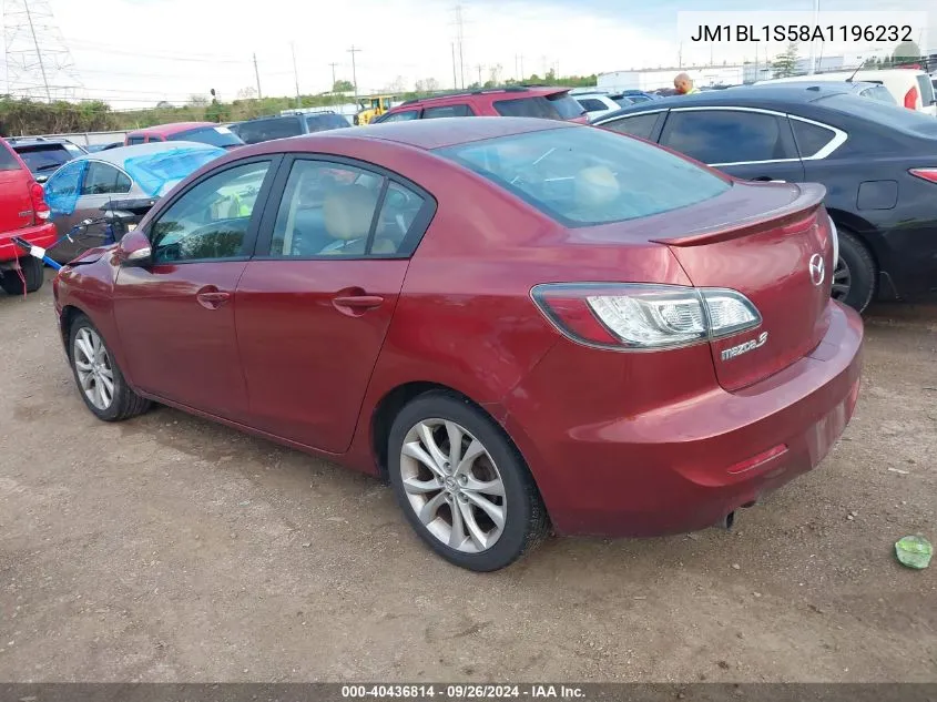 2010 Mazda 3 S VIN: JM1BL1S58A1196232 Lot: 40436814