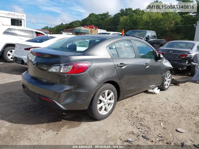 2010 Mazda 3 I VIN: JM1BL1SG5A1140816 Lot: 40444325