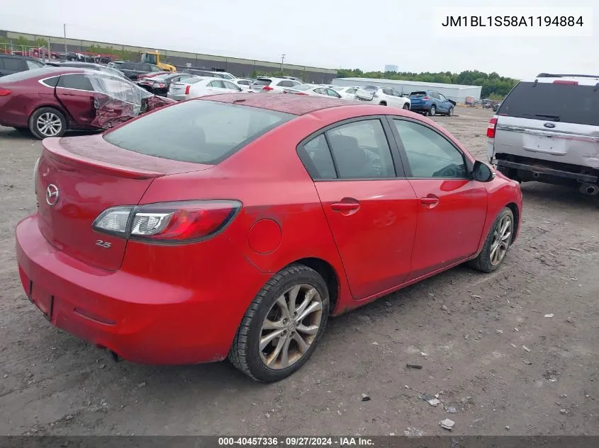 JM1BL1S58A1194884 2010 Mazda Mazda3 S Sport