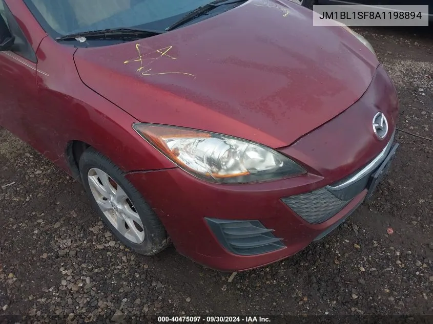 2010 Mazda Mazda3 I Touring VIN: JM1BL1SF8A1198894 Lot: 40475097