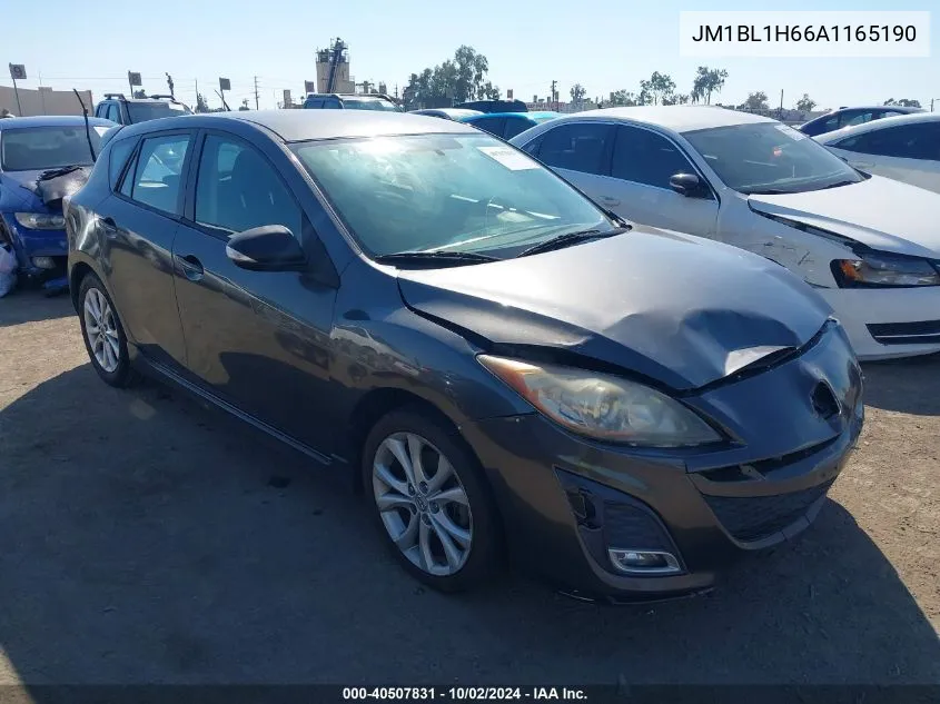 2010 Mazda Mazda3 S Sport VIN: JM1BL1H66A1165190 Lot: 40507831