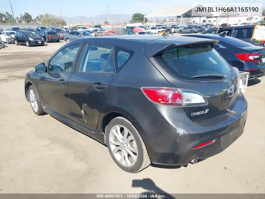 JM1BL1H66A1165190 2010 Mazda Mazda3 S Sport