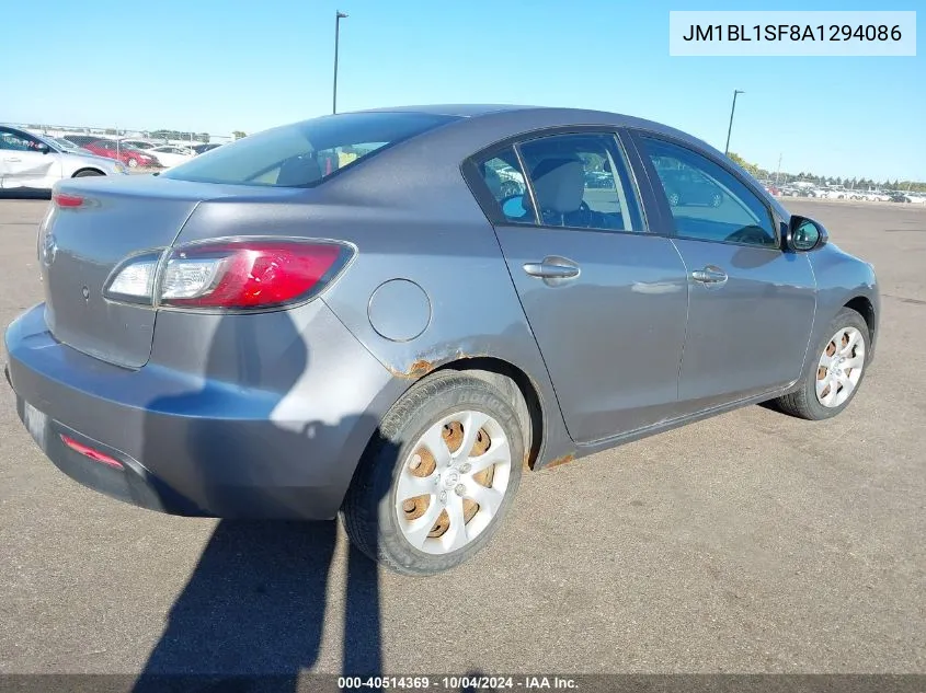 2010 Mazda Mazda3 I Sport VIN: JM1BL1SF8A1294086 Lot: 40514369