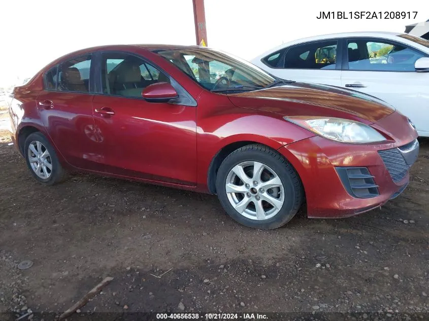 2010 Mazda 3 I VIN: JM1BL1SF2A1208917 Lot: 40656538