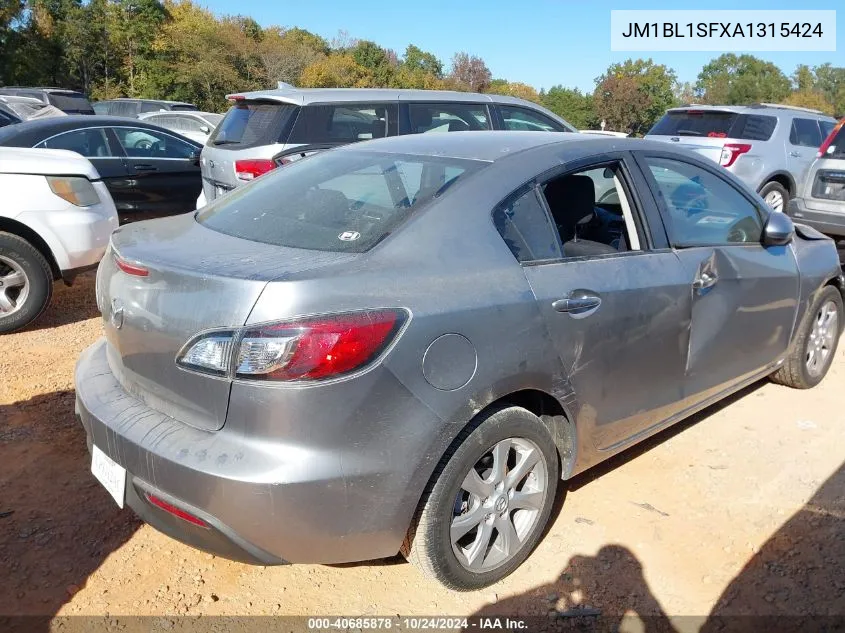 2010 Mazda Mazda3 I Touring VIN: JM1BL1SFXA1315424 Lot: 40685878