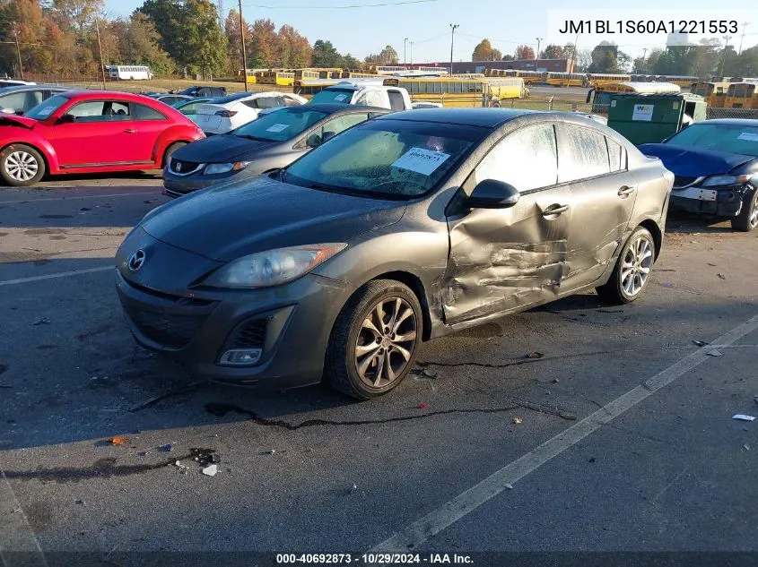 2010 Mazda Mazda3 S Sport VIN: JM1BL1S60A1221553 Lot: 40692873