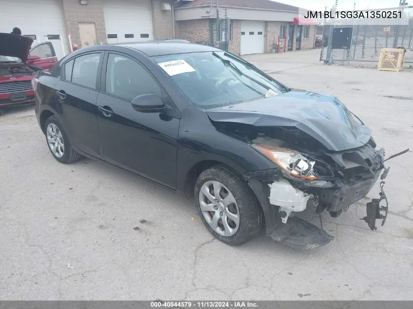 2010 Mazda Mazda3 VIN: JM1BL1SG3A1350251 Lot: 40844579