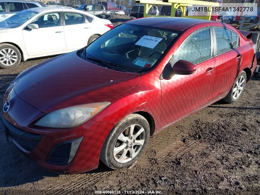 2010 Mazda Mazda3 I Touring VIN: JM1BL1SF4A1342778 Lot: 40860138