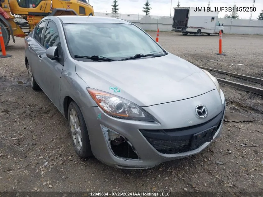 2011 Mazda Mazda3 VIN: JM1BL1UF3B1455250 Lot: 12049834