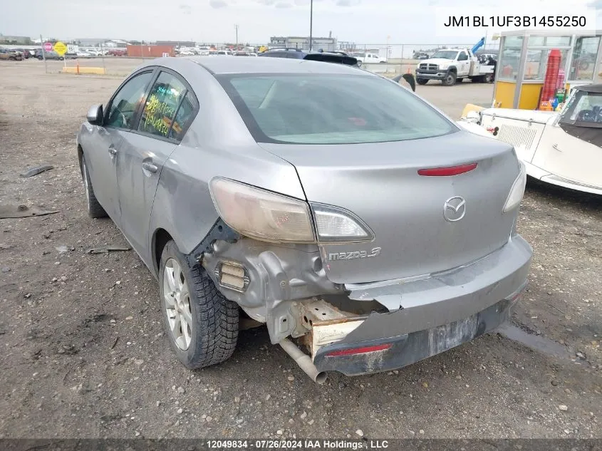 2011 Mazda Mazda3 VIN: JM1BL1UF3B1455250 Lot: 12049834