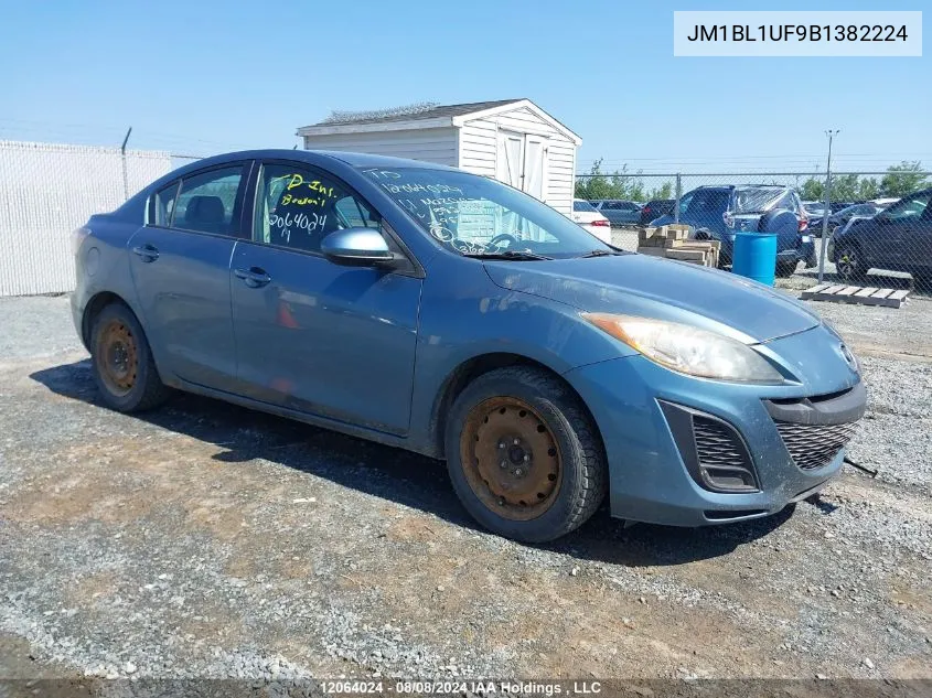 JM1BL1UF9B1382224 2011 Mazda Mazda3