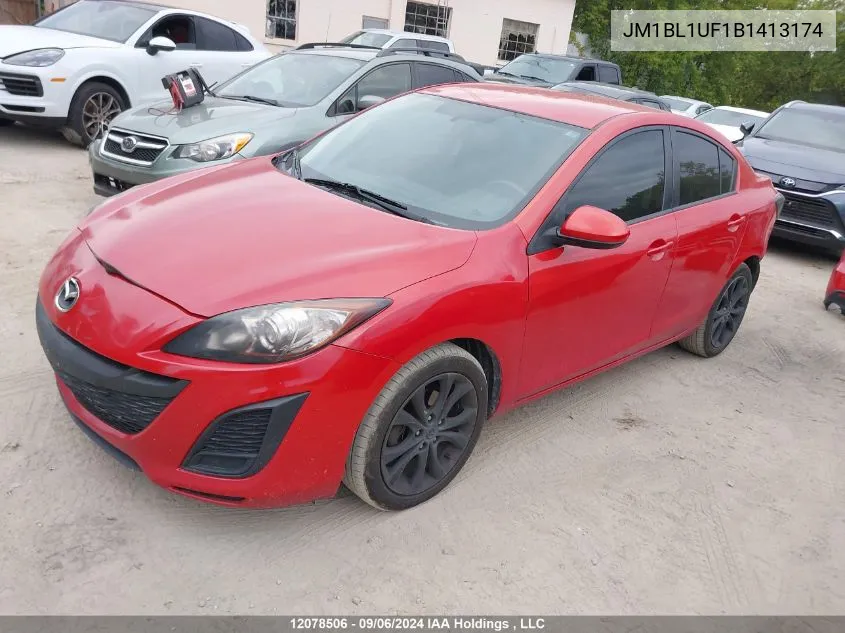 JM1BL1UF1B1413174 2011 Mazda Mazda3