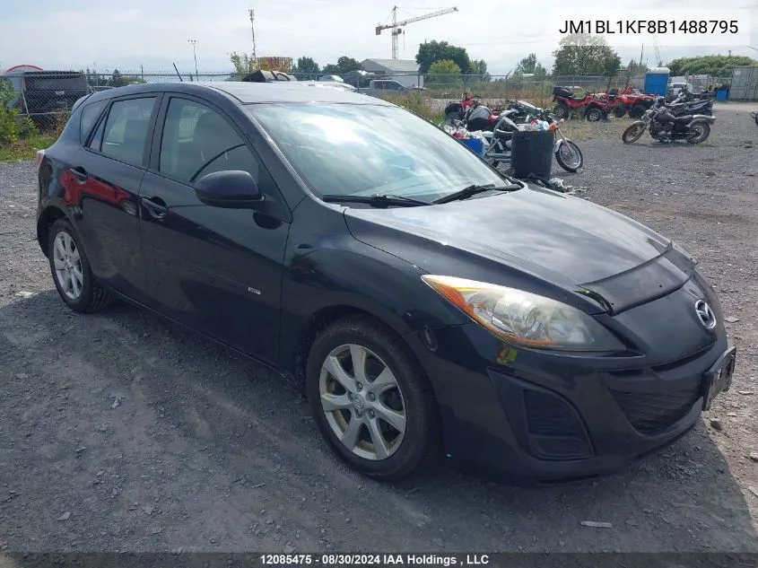 2011 Mazda Mazda3 VIN: JM1BL1KF8B1488795 Lot: 12085475